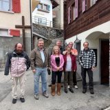 Sur la photo, le Président est Nicolas Gillioz (tout à droite sur la photo), Jacklyn Nicolet vice-présidente (au centre), et Yves Nicolet (2ème à gauche) secrétaire-caissier.